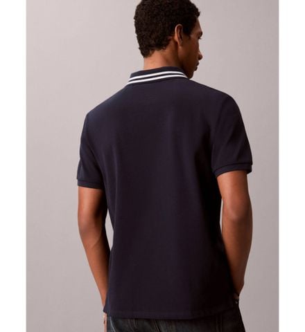 Calvin Klein - Áo Thun Có Cổ Nam Monogram Pique Tipped Polo