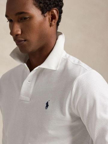 Ralph Lauren - Áo Thun Có Cổ Nam Custom Slim Fit Mesh Polo Shirt