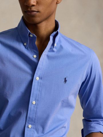 Ralph Lauren - Áo Sơ Mi Tay Dài Nam Custom Fit Stretch Poplin Shirt