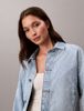 Calvin Klein - Áo Khoác Jean Nữ Needle punch Denim Trucker Jacket