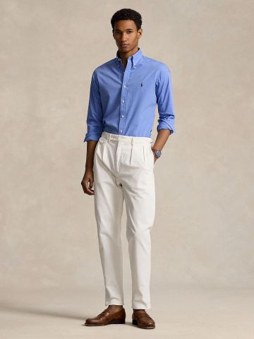 Ralph Lauren - Áo Sơ Mi Tay Dài Nam Custom Fit Stretch Poplin Shirt