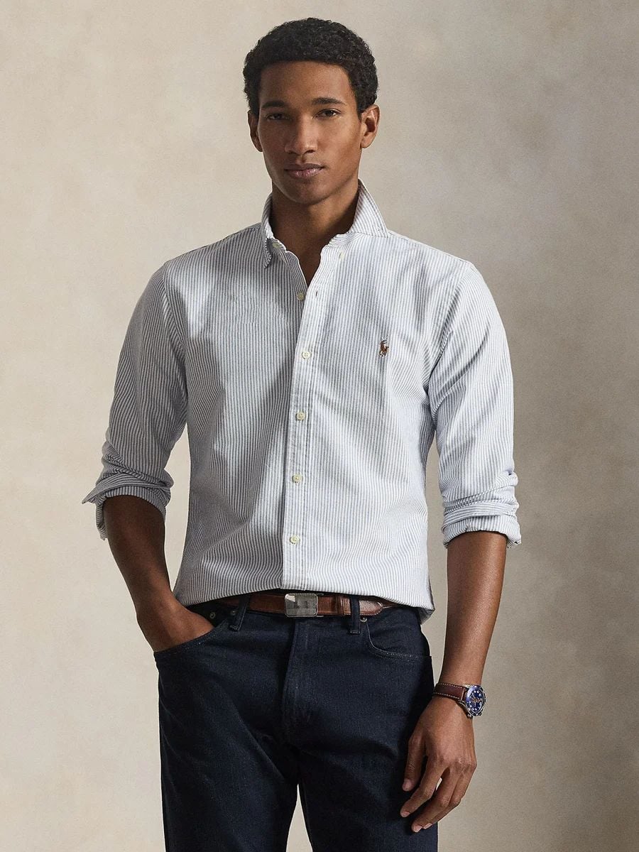 Ralph Lauren - Áo Sơ Mi Nam Slim Fit Striped Oxford Shirt