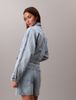 Calvin Klein - Áo Khoác Jean Nữ Needle punch Denim Trucker Jacket