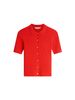 Tommy Hilfiger - 0 Cardigan Nဣ Ribbed Slim Short Sleeve Polo Cardigan