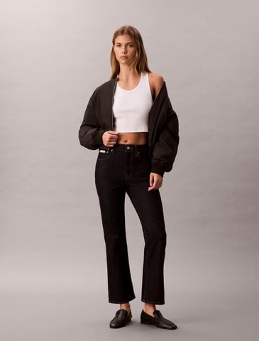 Calvin Klein - Quần Jean Dài Nữ Cropped High Rise Flared Jeans