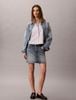 Calvin Klein - Áo Sơ Mi Nữ Cropped Cotton Poplin Stripe Shirt