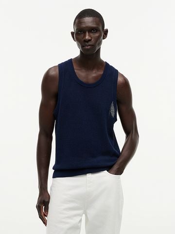 Tommy Hilfiger - Áo Sweater Nam Relaxed Knitted Structured Tank Top - 2