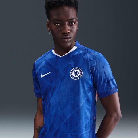 Nike - Áo Tay Ngắn Thể Thao Nam Jersey Football Top Chelsea FC 2025/26 Stadium Primary