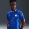 Nike - Áo Tay Ngắn Thể Thao Nam Jersey Football Top Chelsea FC 2025/26 Stadium Primary