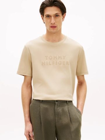 Tommy Hilfiger - Áo Thun Tay Ngắn Nam Tonal Logo Interlock Knit T-Shirt