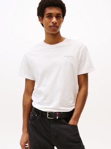 Tommy Hilfiger - Áo Thun Tay Ngắn Nam Linear Logo Slim Crew Neck T-Shirt