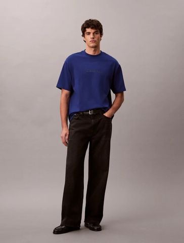 Calvin Klein - Áo Thun Tay Ngắn Nam Relaxed Standard Logo Crewneck