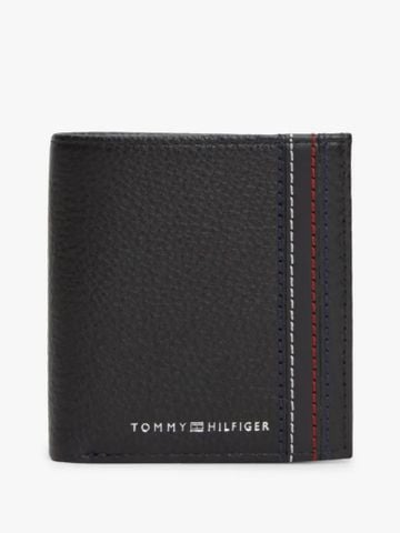 Tommy Hilfiger - Ví Nam Logo Pebble Grain Leather Trifold Wallet