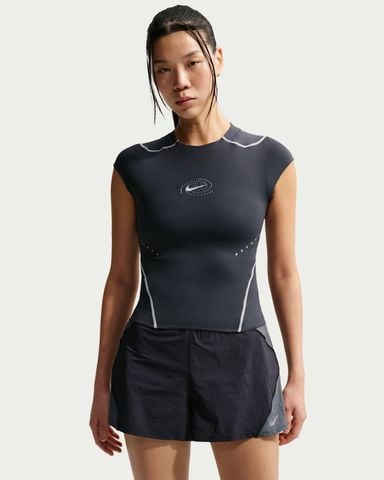 Nike - Áo Tay Ngắn Thể Thao Nữ Swift Women's Dri-FIT ADV Running Top with Reflective Design Accents
