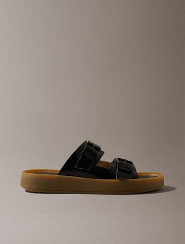 Calvin Klein - Dép Quai Ngang Nam CK Milo Leather Buckle Sandals - 2