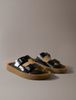 Calvin Klein - Dép Quai Ngang Nam CK Milo Leather Buckle Sandals
