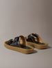 Calvin Klein - Dép Quai Ngang Nam CK Milo Leather Buckle Sandals