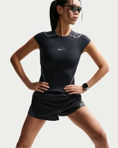 Nike - Áo Tay Ngắn Thể Thao Nữ Swift Women's Dri-FIT ADV Running Top with Reflective Design Accents