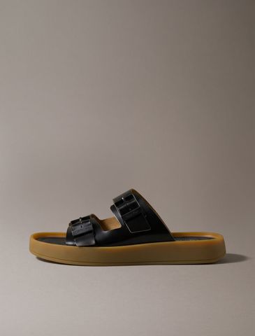 Calvin Klein - Dép Quai Ngang Nam CK Milo Leather Buckle Sandals - 4
