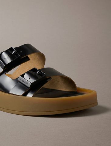 Calvin Klein - Dép Quai Ngang Nam CK Milo Leather Buckle Sandals - 3
