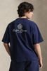Ralph Lauren - Áo Thun Tay Ngắn Nam Navy Printed T-Shirt With A Relaxed Fit