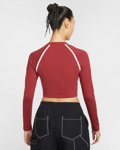 Nike - Áo Tay Dài Thể Thao Nữ Sportswear Women's Tight Long-Sleeve Cropped Top
