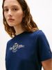 Tommy Hilfiger - Áo Thun Tay Ngắn Nữ Im Lurex Varsity Regular Crew Neck Short Sleeve Tee