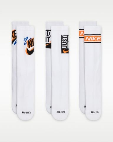 Nike - Vớ Thể Thao Nam Nữ Everyday Plus Crew Socks (3 Pairs)