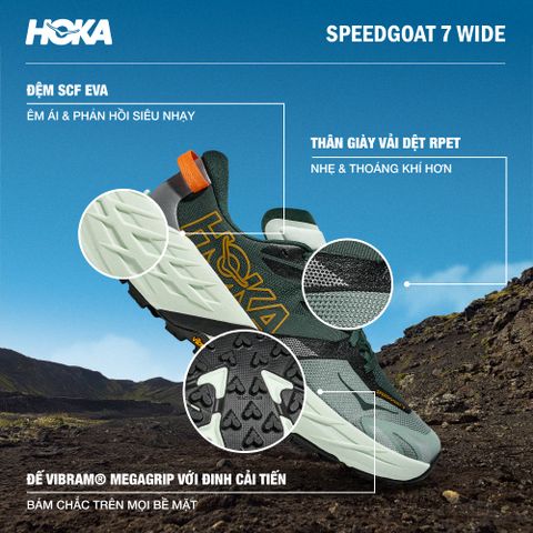 Hoka - Giày Chạy Bộ Nam Speedgoat 7 Wide Shoes