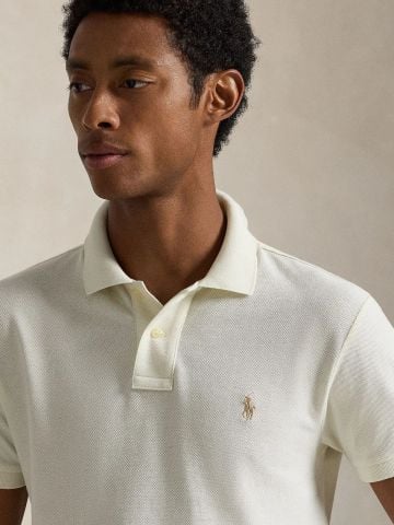 Ralph Lauren - Áo Thun Có Cổ Nam Slim Fit Mesh Polo Shirt