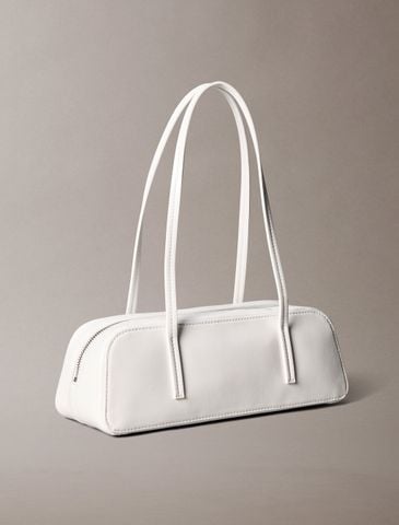 Calvin Klein - Túi Đeo Vai Nữ Glossy Foil Logo Bauletto Shoulder Bag