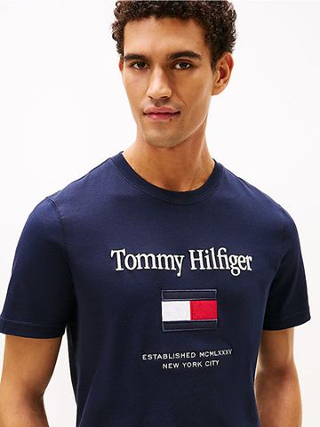 Tommy Hilfiger - Áo Thun Tay Ngắn Nam Tommy Embro Flag Tee