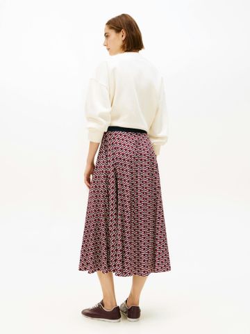 Tommy Hilfiger - Chân Váy Nữ Viscose Twill A-Line Midi Skirt