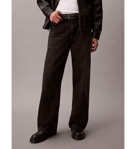 Calvin Klein - Quần Jean Dài Nam Baggy Avery Black Stone Jean