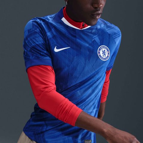 Nike - Áo Tay Ngắn Thể Thao Nam Jersey Football Top Chelsea FC 2025/26 Stadium Primary