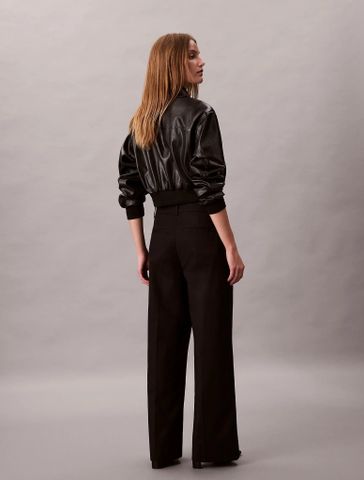Calvin Klein - Quần Kaki Dài Nữ Stretch Chino With Pleat Wide