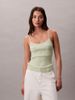 Calvin Klein - Áo len ba lỗ nữ Liquid Shine Ribbed Tank Top