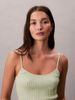 Calvin Klein - Áo len ba lỗ nữ Liquid Shine Ribbed Tank Top