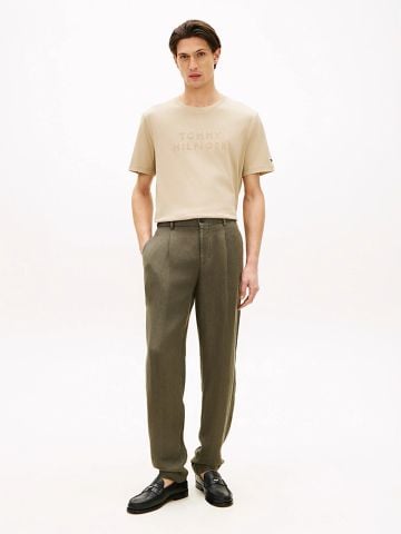 Tommy Hilfiger - Áo Thun Tay Ngắn Nam Tonal Logo Interlock Knit T-Shirt