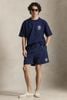 Ralph Lauren - Áo Thun Tay Ngắn Nam Navy Printed T-Shirt With A Relaxed Fit