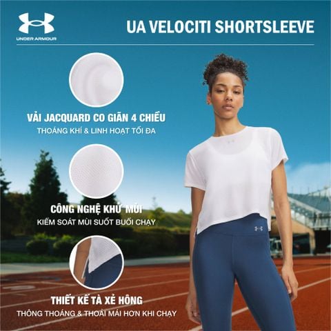 Under Armour - Áo Phông Tay Ngắn Thể Thao Nữ Velociti Short Sleeve Tee