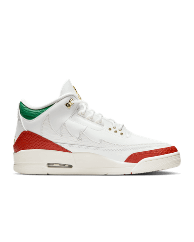 Nike - Giày thời trang thể thao Nam Air Jordan 3 Retro 'El Vuelo' Summit White and Pine Green