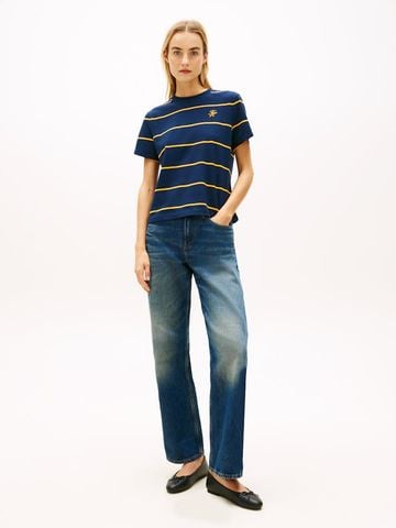 Tommy Hilfiger - Áo Thun Tay Ngắn Nữ Logo Embroidery Jersey Crew Neck T-Shirt