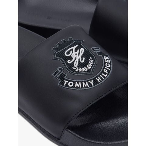 Tommy Hilfiger - Dép Quai Ngang Nam Hilfiger Crest Pool Slide - 4