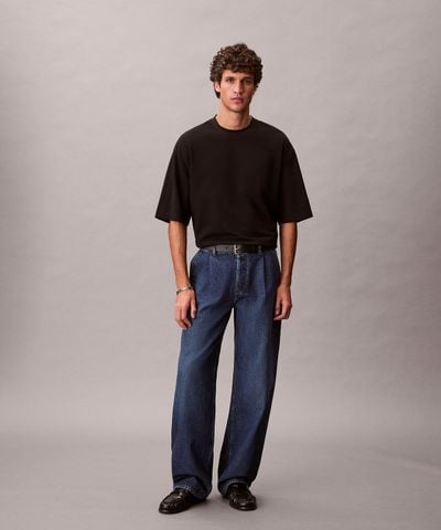 Calvin Klein - Áo Thun Tay Ngắn Nam Embossed Monogram Cooling Pique Relaxed Tee - 2