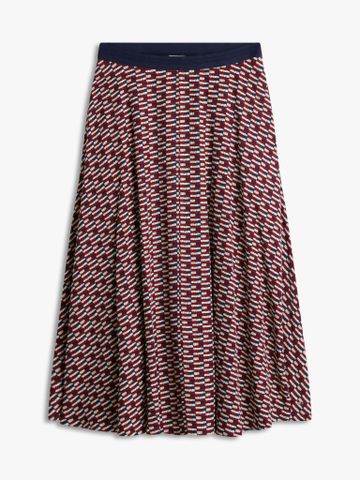 Tommy Hilfiger - Chân Váy Nữ Viscose Twill A-Line Midi Skirt