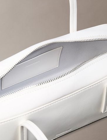 Calvin Klein - Túi Đeo Vai Nữ Glossy Foil Logo Bauletto Shoulder Bag