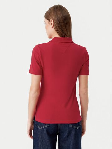 Tommy Hilfiger - Áo Thun Có Cổ Nữ 1985 Slim Pique Polo Short Sleeve