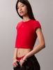 Calvin Klein - Áo Thun Tay Ngắn Nữ Lunar New Year Mercerized Cotton Calvin Klein Emblem Baby Tee