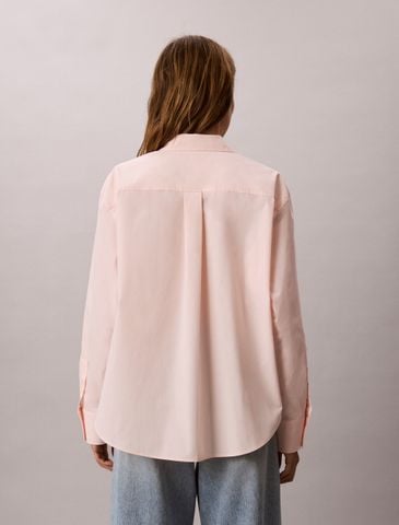 Calvin Klein - Áo Sơ Mi Nữ Relaxed Cotton Poplin Shirt - 2